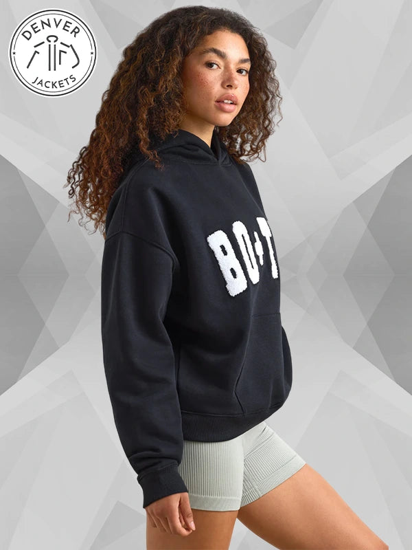 bo and tee Oversized Hoodie Black