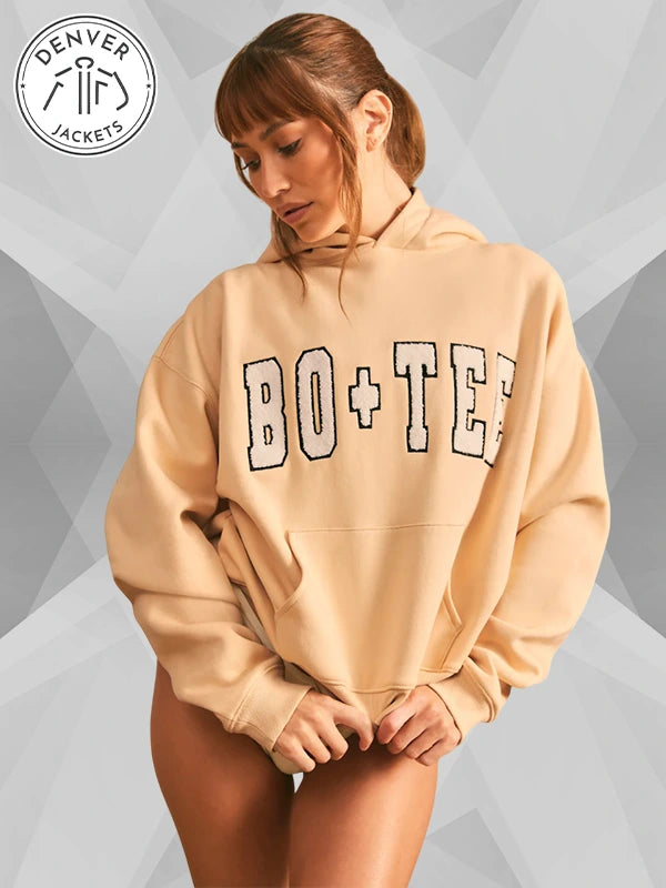 bo and tee hoodie Sand