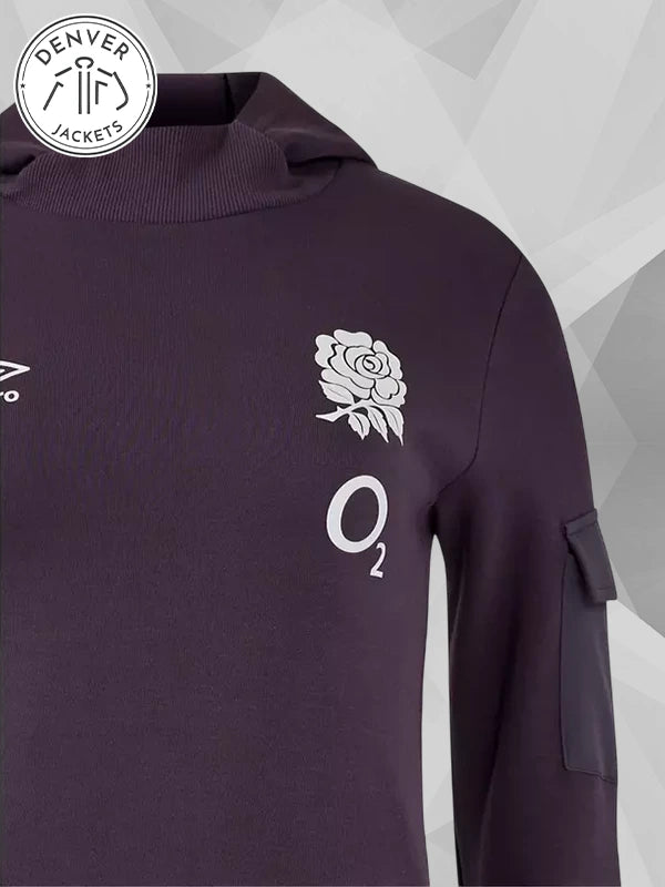 england rugby hoodie Purple