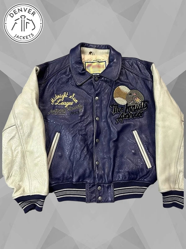 1953 Vintage Avirex Midnight Sun League Leather Varsity Jacket