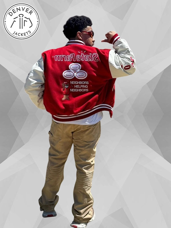 2025 Coachella Travis Scott Cactus Jack x State Farm Varsity Jacket