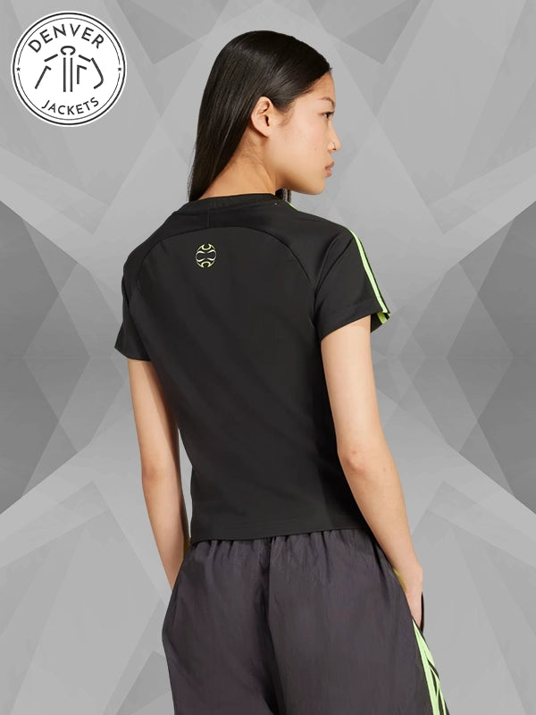 Adidas Teamgeist Adicolor Slim Jersey In Black