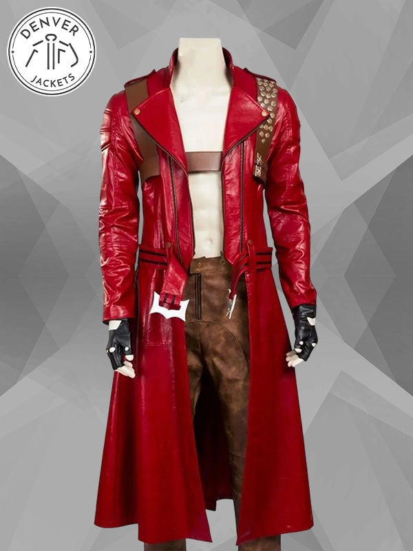 Dante Devil May Cry 3 Red Leather Coat