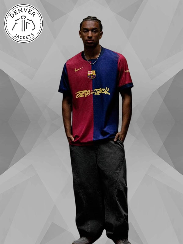 FC Barcelona 2024 25 Match Away x Cactus Jack Jersey Travis Scott