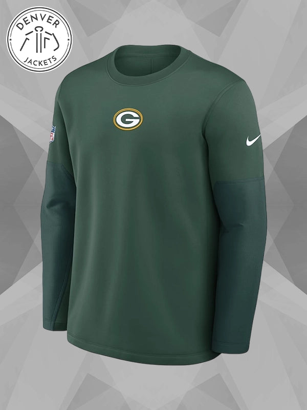 Green Bay Packers Sideline Coach Long Sleeve T Shirt
