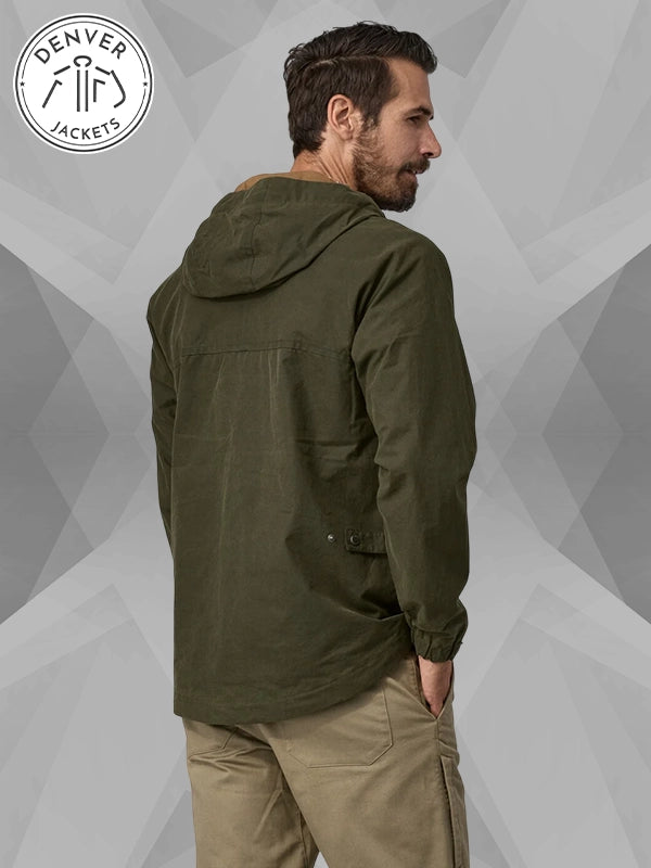Green Patagonia Waxed Cotton Jacket Mens
