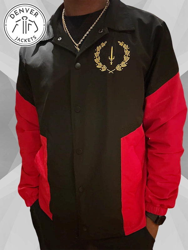 Heritage Black American Flag Jacket Mens