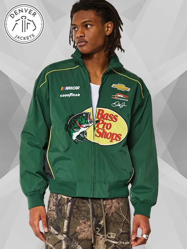 Hollister Bass Pro Shops Graphic Racing Jacket