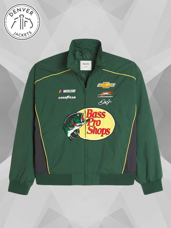 Hollister Bass Pro Shops Racing Jacket Green