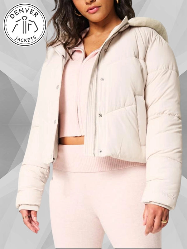 Hollister Pink Puffer Jacket