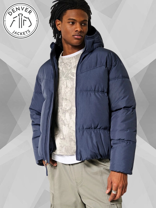 Hollister Puffer Jacket Blue