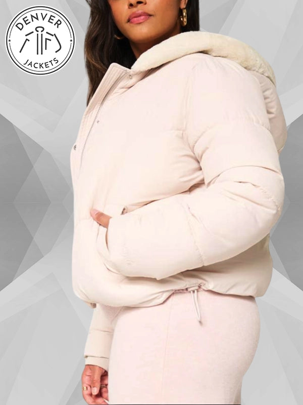 Hollister Puffer Jacket Pink