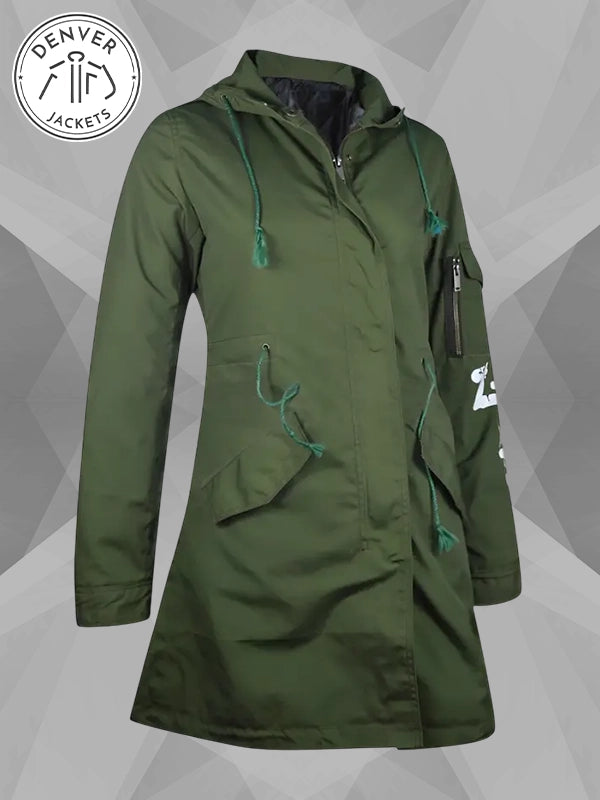 I Really Don't Care Do You Jacket Coat In Green