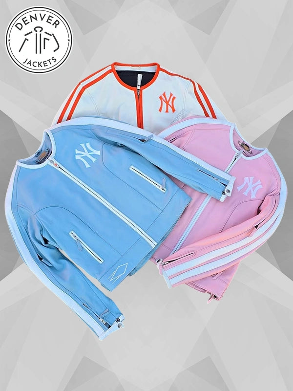 Igalaseries Vintage Cropped Biker x NY Leather Jacket