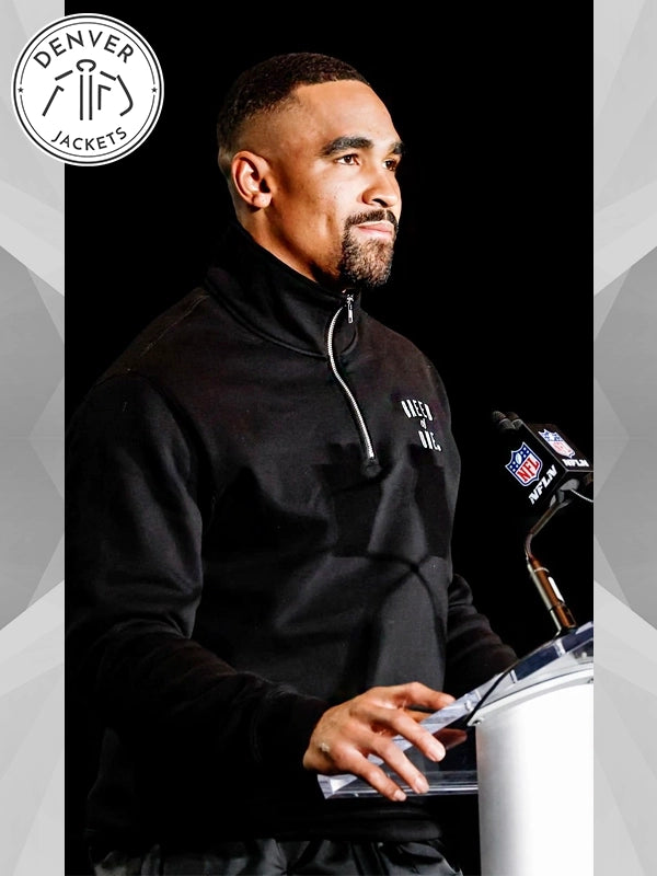 Jalen Hurts Super Bowl LIX MVP Breed Of One Half Zip Jacket Black