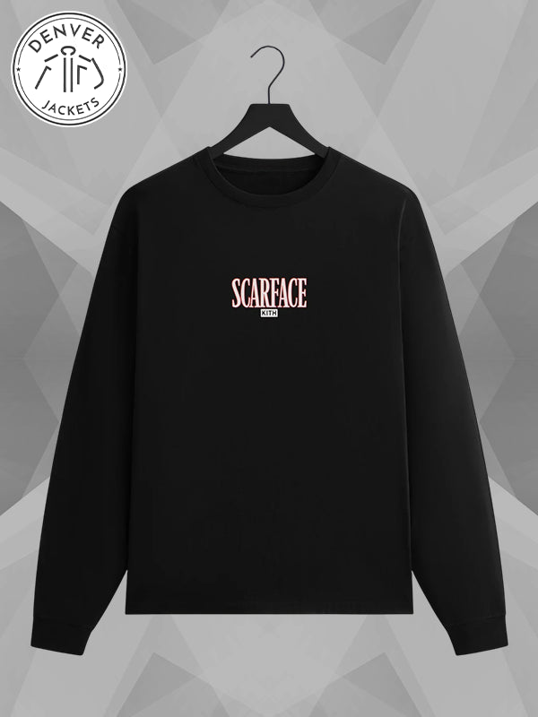 Kith for Scarface Tony Montana Long Sleeve Tee In Black