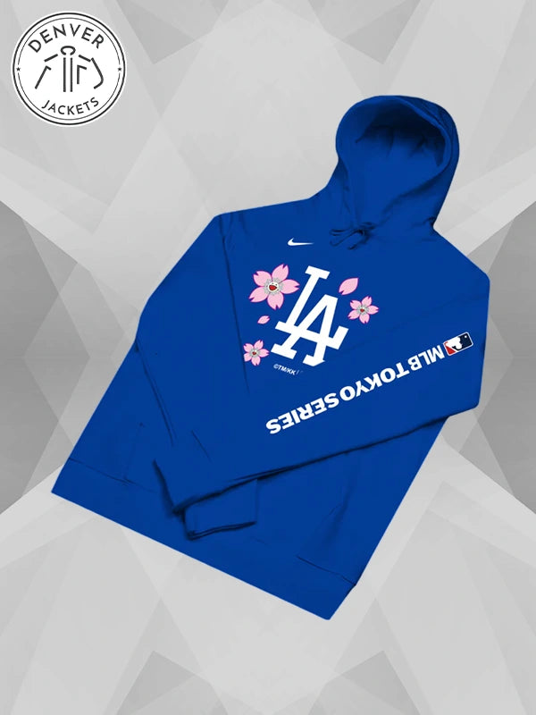 MLB World Tour Tokyo Series 2025 Takashi Murakami x Dodgers Hoodie Blue