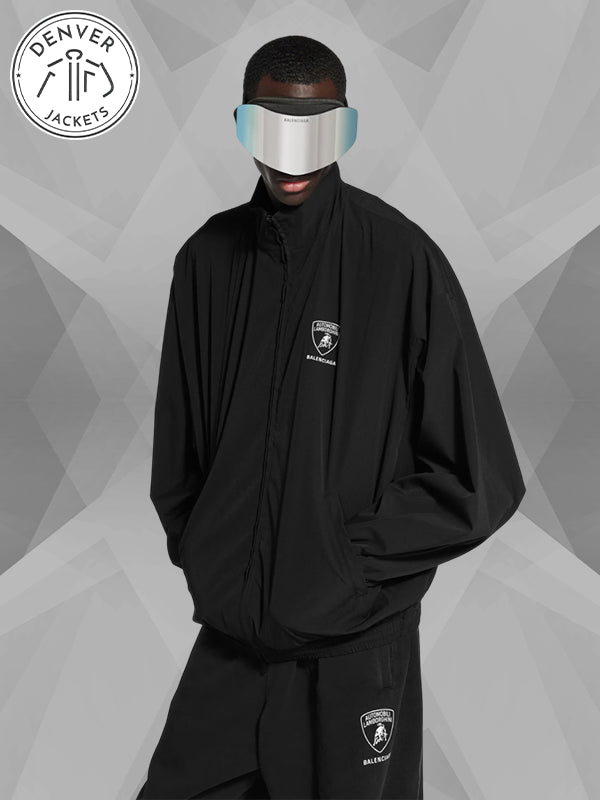 Men s Balenciaga x Automobili Lamborghini Tracksuit Jacket in Black