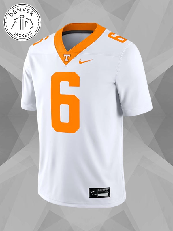 Men s Nike Joey Aguilar White Tennessee Volunteers White NIL Football Game Jersey