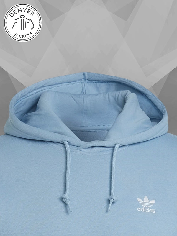 Mens Adidas Originals Adicolor Essentials Trefoil Hoodie Blue