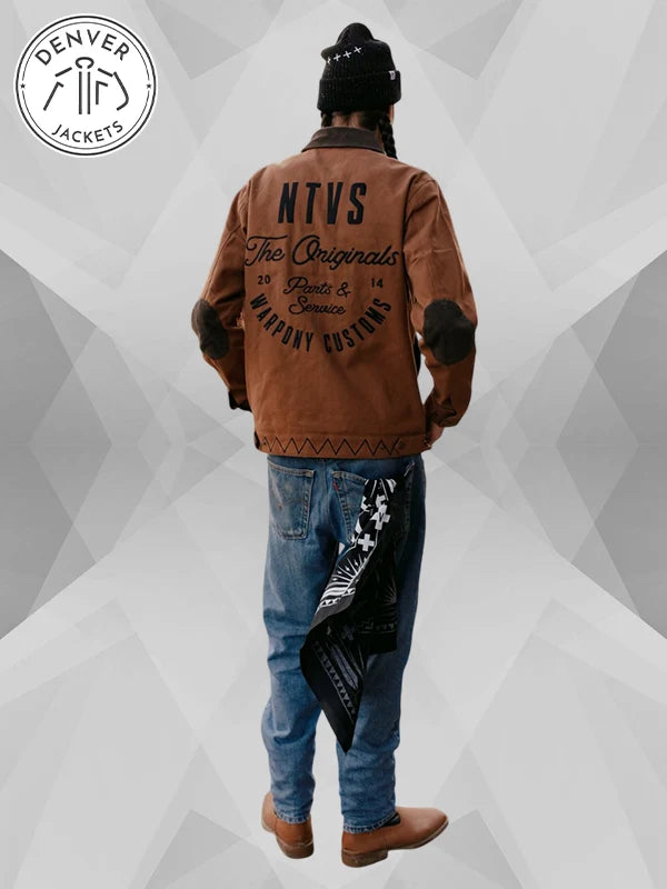 NTVS x SPJ Warpony Customs Heritage Work Jacket Brown
