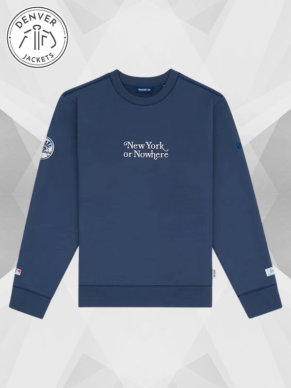 New York Yankees New York or Nowhere x New Era It Will Always Be Sweatshirt Navy