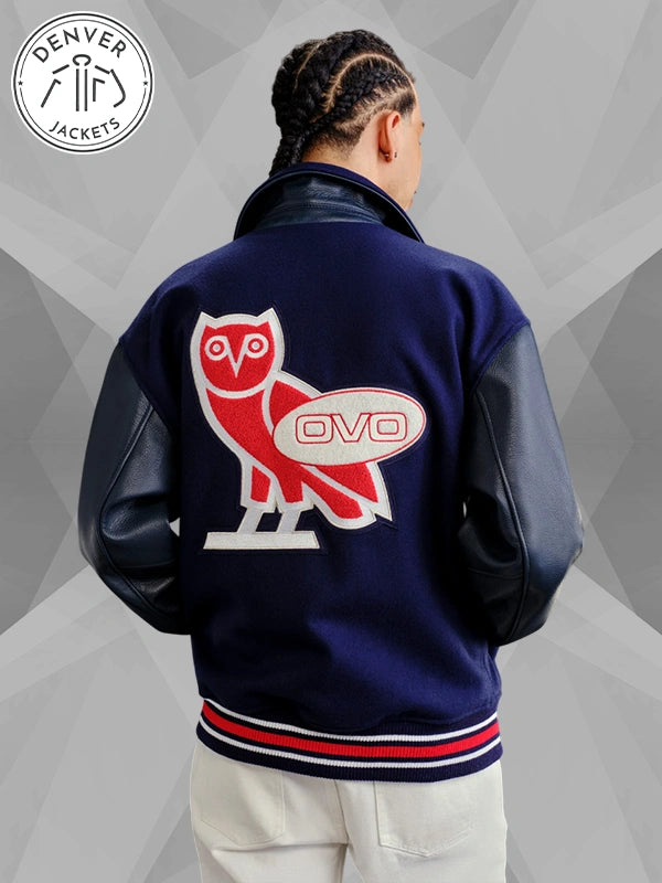 October's Very Own x Red Bull Racing Varsity Jacket Navy