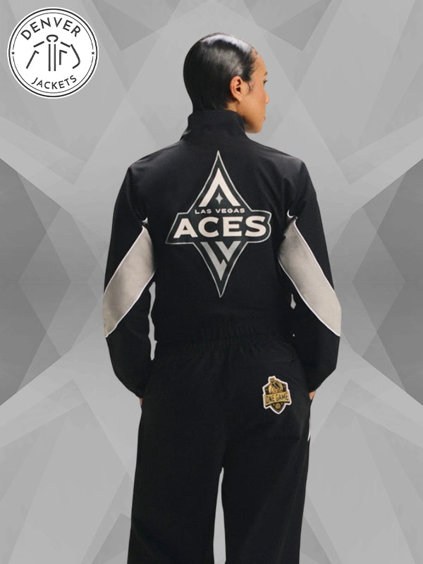 October s Very Own x Wnba Las Vegas Aces Black Track Jacket