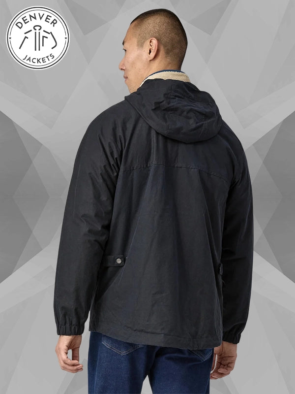 Patagonia Waxed Cotton Jacket In Blue