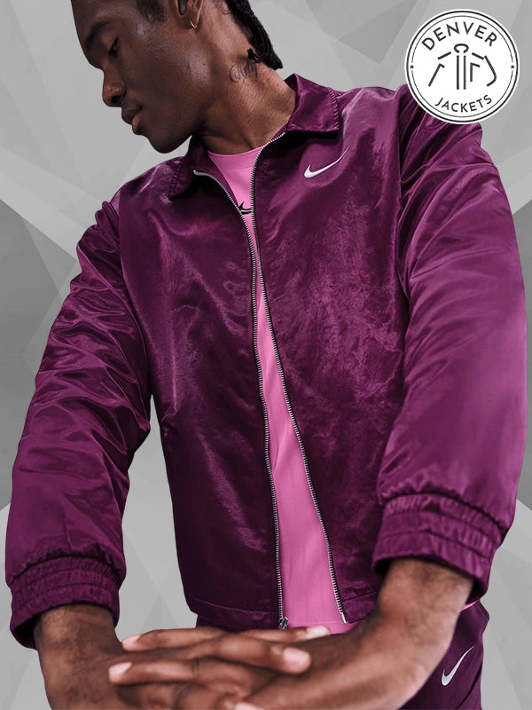 Purple New York Court Slam Nike Tennis Jacket Men's