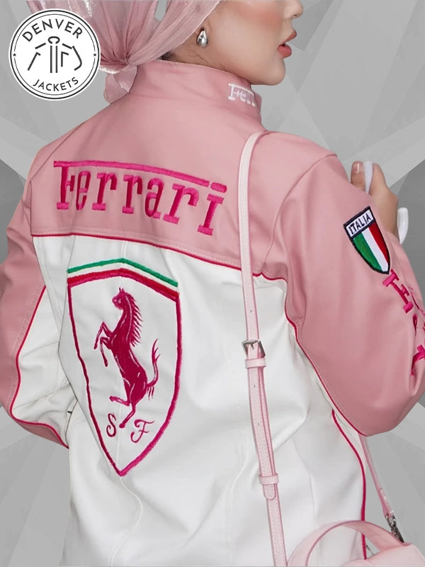 Scuderia Ferrari Pink Vintage Racing Jacket