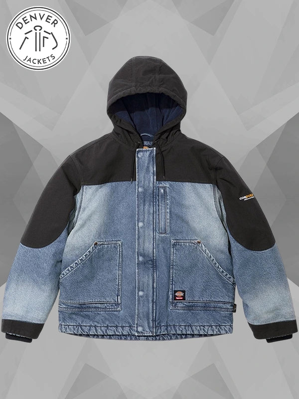 Supreme Dickies Cordura Hooded Work Jacket Blue