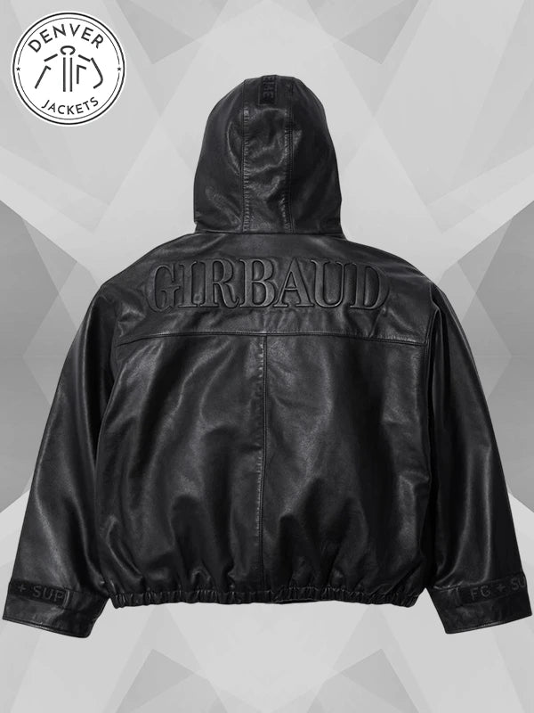 Supreme x Marithé + François Girbaud Hooded Leather Flight Bomber Jacket Black