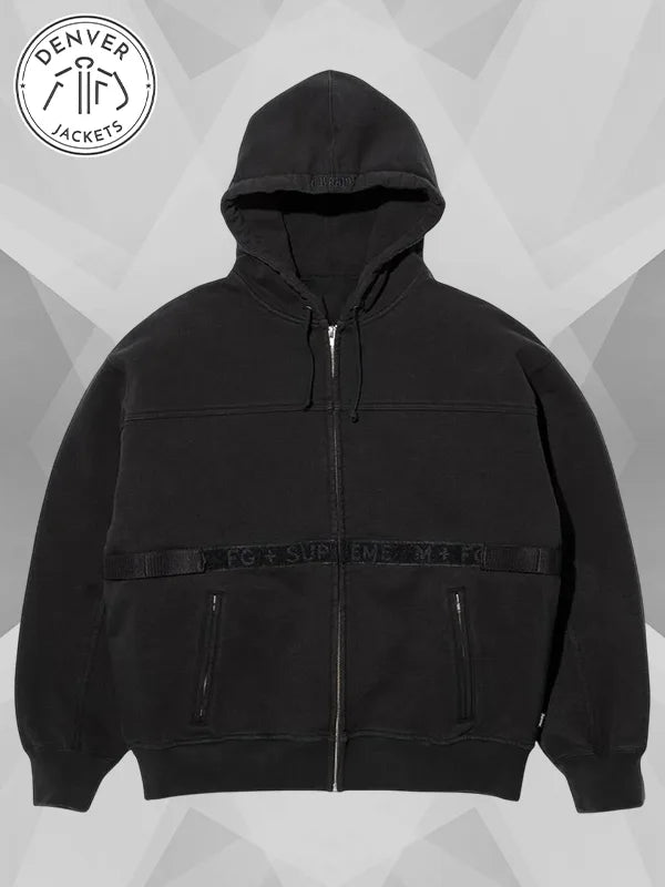 Supreme x Marithé + François Girbaud Zip Up Hooded Sweatshirt Black
