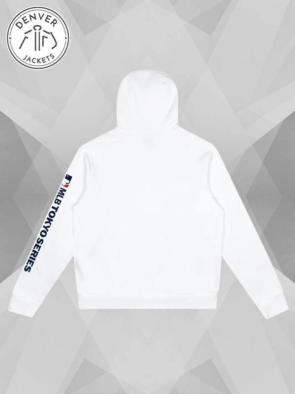 Takashi Murakami MLB World Tour Tokyo Series 2025 Dodgers Hoodie White