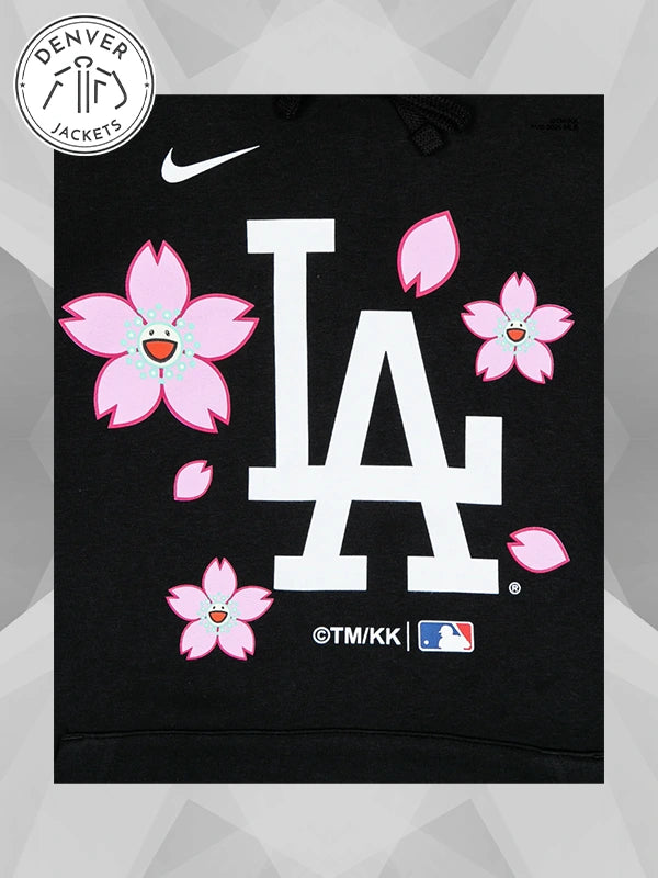 Takashi Murakami + MLB World Tour Tokyo Series 2025 Dodgers black Hoodie