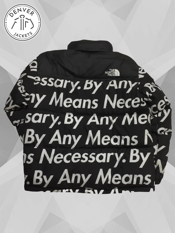 The North Face Supreme By Any Means Necessary Nuptse Black Jacket