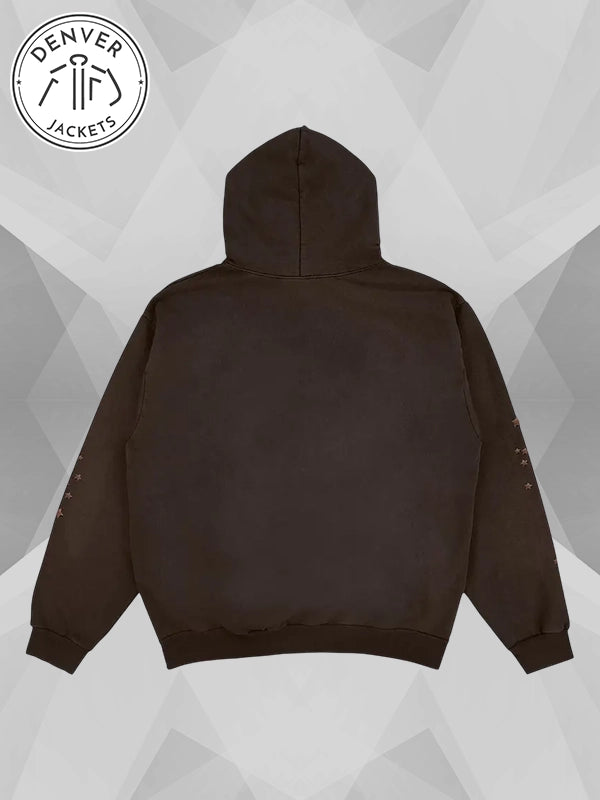 Travis Scott Cactus Jack x Sp5der Days Before Rodeo Brown Hoodie