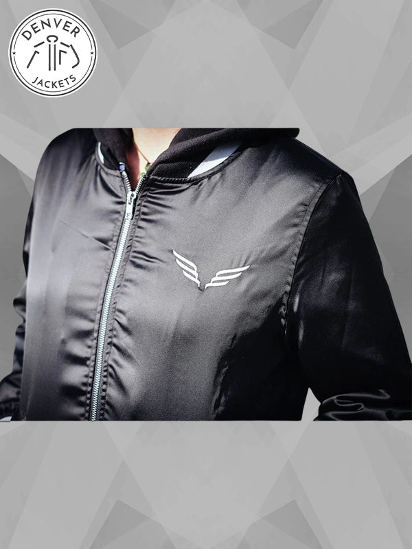 Vintage Horses Black Bomber Jacket Mumford Sons