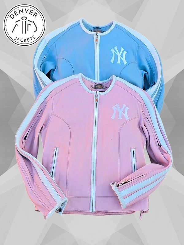 Vintage Igalaseries Cropped Biker NY Leather Jacket