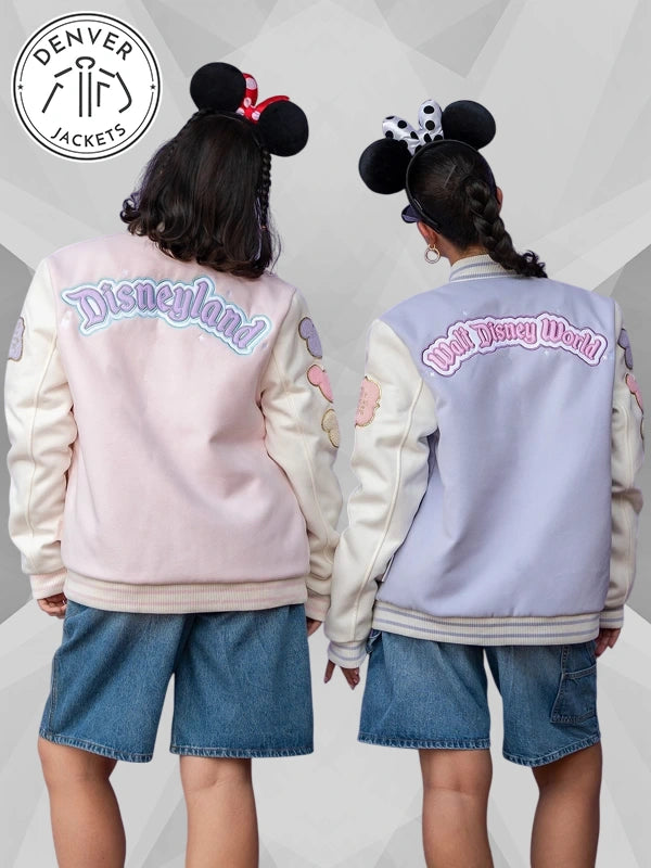 Walt Disney World Logo Varsity Jacket For Women By Stoney Clover Lane - Lavender