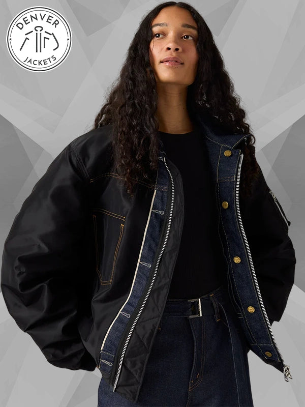 Women's Levi's x sacai Denim x Nylon Twill Reversible Blouson Jacket