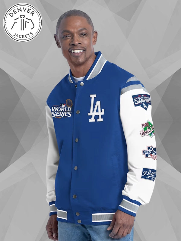 World Series Dodgers G III Royal Recruit Commemorative Varsity Jacket