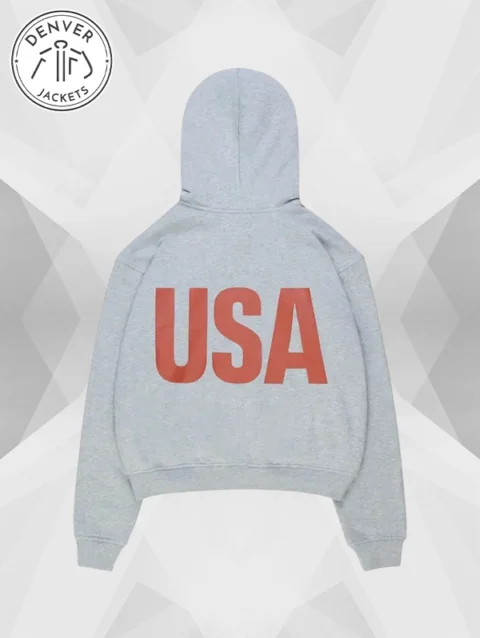 A24 x Nahmias x Marty Supreme Zip Up Hoodie Grey