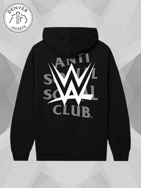 ASSC Anti Social Social Club x WWE Lockout Hoodie Black