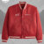 Abercrombie Budweiser Varsity Bomber Jacket Red