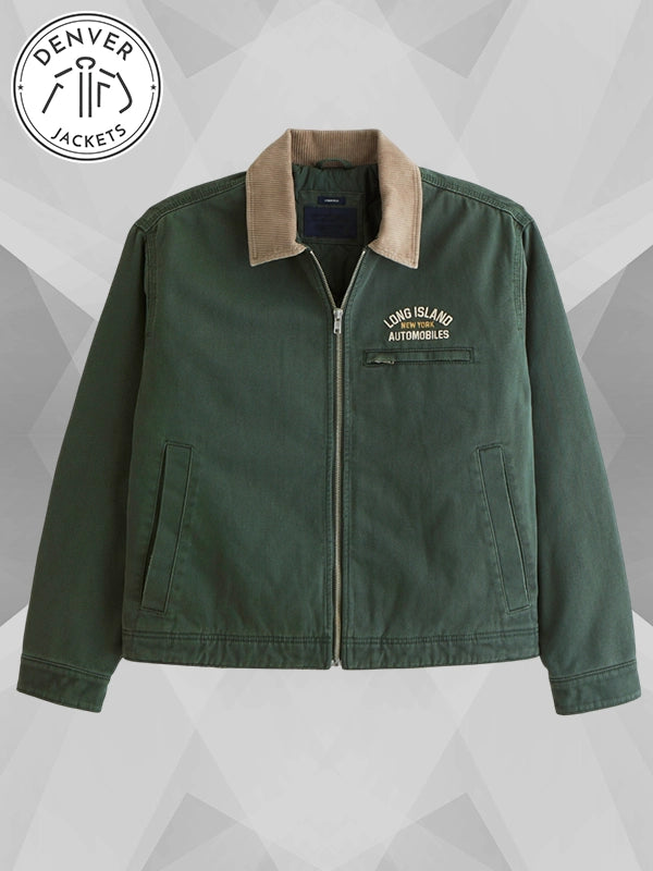 Abercrombie Cropped Zip Workwear Jacket