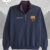 Abercrombie FC Barcelona Graphic Half Zip Sweatshirt Navy