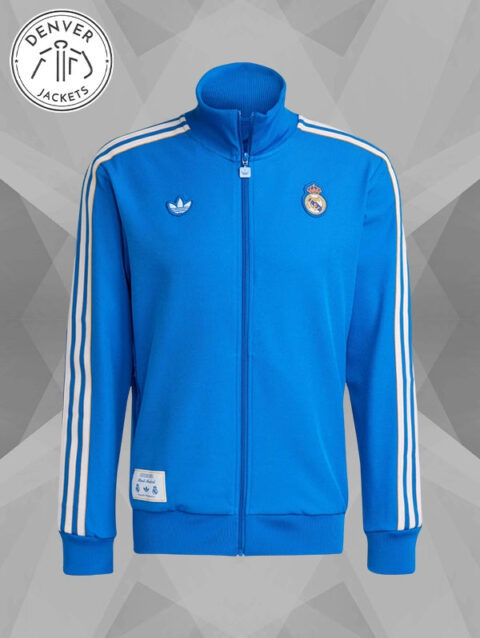 Adidas Real Madrid Terrace Icons Track Jacket Blue