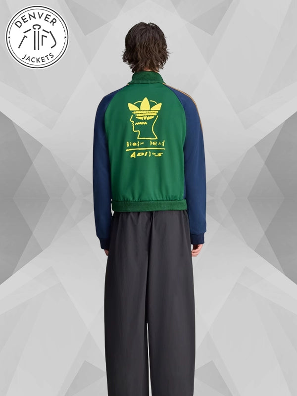 Adidas x Brain Dead Track Jacket Green and Blue